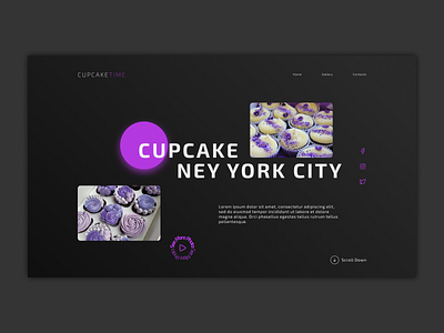 Cupcake cafe - Website Design