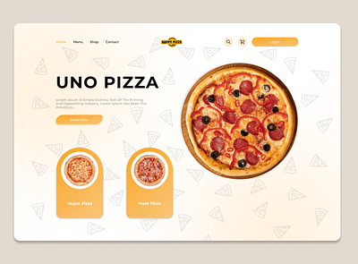 Happy Pizza - Website Design design ui ux