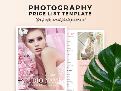 Wedding Photography Pricing Guide Template bridal engagement guide marriage photographer photography photoshop pricing psd sheet template wedding