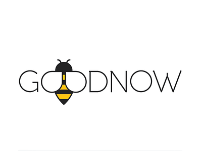 Goodnow Honey bee honey identity logo logotype