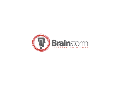Brainstorm branding creative solutions creativity design elegant grey head human logo mind simple stylish