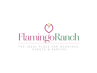Flamingo Ranch elegant events flamingo green flower heart ideal party purple simple stylish wedding