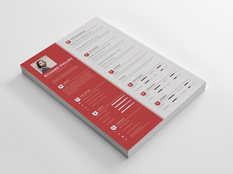 Resume/CV vector resume professional resume print pdf resume ms word resume cv corporate resume corporate clean resume clean ai resume cv a4