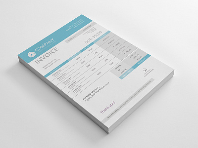 Professional invoice template