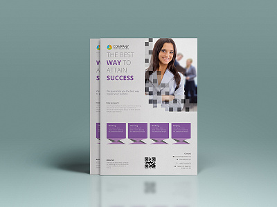 Corporate flyer design template