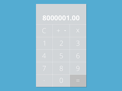 #Dailyui #004 calculator dailyui day 004 interface design ui design