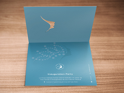 Invitation card die cut