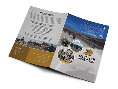 Bifold Brochure Design a4 bifold brochure hotel minimal motorcycle paper tour travel