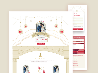 Digital Wedding Invitation Buddhist Mobile & Web App
