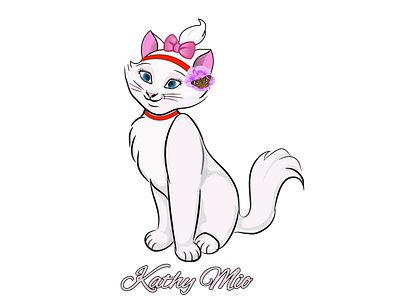 Brand Name: Kathy Mio adobe illustrator apparel brand name branding design graphic design hello illustration kitty logo mio vector