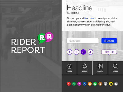 Rider Report Style Tile logo ui web
