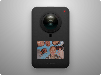 Vlogging Camera | Concept camera collaboration design device recording skeuomorphic skeuomorphism ui video
