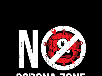NO CORONA ZONE ILLUSTRATION corona coronavirus covid 19 illustration vector