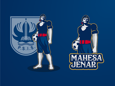 Mahesa Jenar Mascot logo for Semarang Football Team PSIS