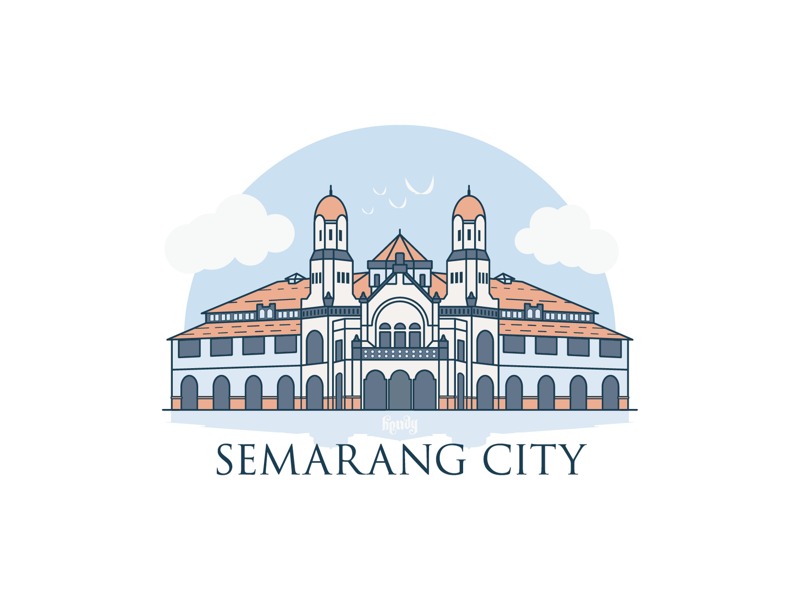 1000door or Lawangsewu Semarang Landmark 01 by TIRTO WALUYO on Dribbble