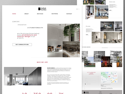 Interior design studio design interiorstudio ui ux webdesign