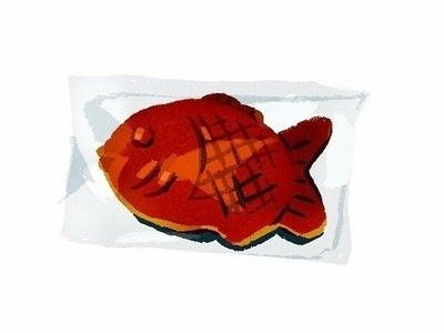 taiyaki digital art food and drink illustration pro create