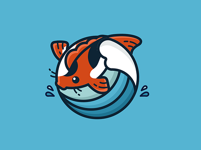 Koi Fish koi fish logo ui