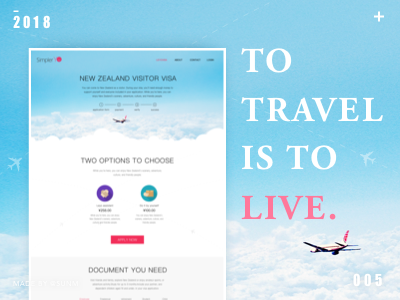 travel website ui ux web