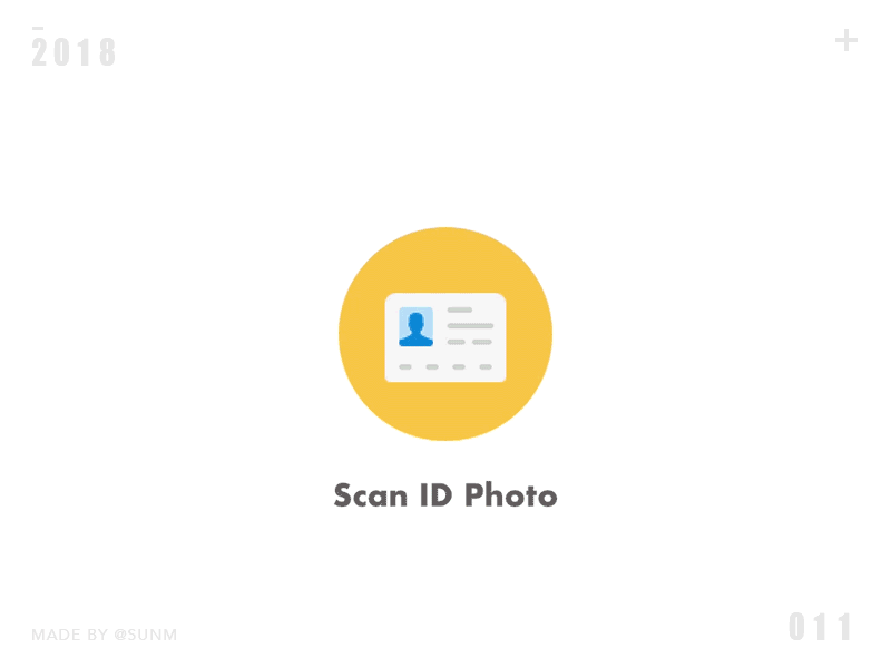 Scan/Take Photo animation ui ux