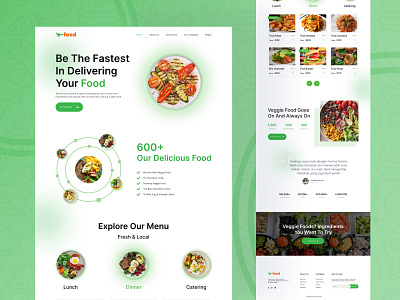 Food Website UI Design