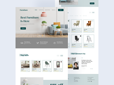 Furniture Website UI