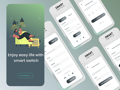 Smart Switch app design ui ux