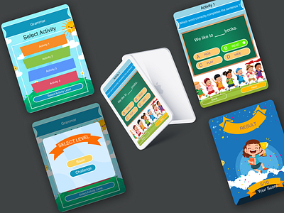 StudyTok- Learning Portal for Kids branding design prototype ui ux