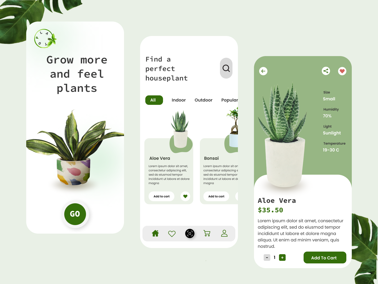 Planto House Plant App by Varsha Raghav on Dribbble