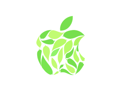 Apple Leaf Logo apple earth eco environment green leaf leaves logo omotesando