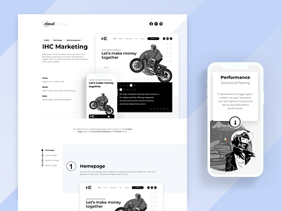 2021 Portfolio Case Study #2 adobe xd biker clean design freelancer illustration marketing mockup design motorcycle personal brand portfolio upwork web design website