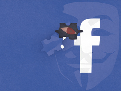 Editorial anonymous editorial facebook illustration troll