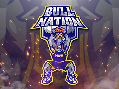 Bull Mascot Logo