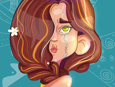 No tears. No fears. brand character character digital digital illustration graphic design illustration portrait procreate