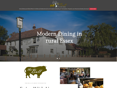 The Hotel Bull design ui ux web