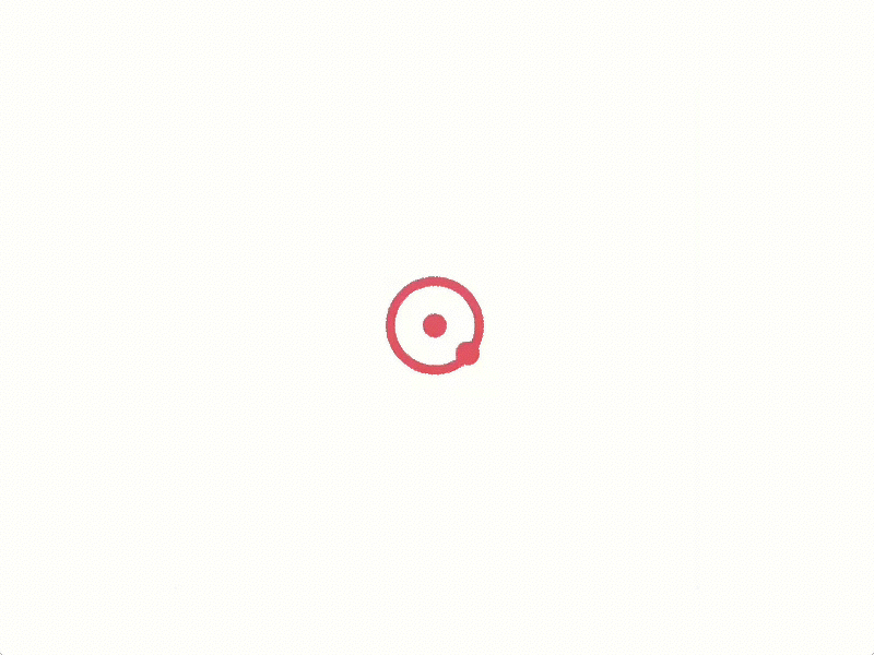 Raging сircle animation logotype principle