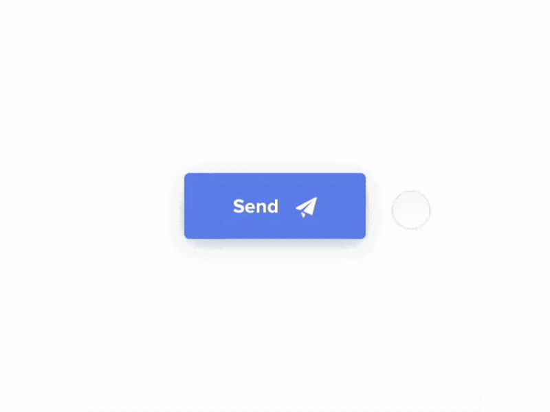 Send message button animation principle