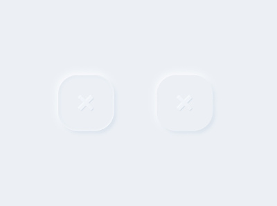 Neu Buttons buttons cold color design icon neumorphism ui