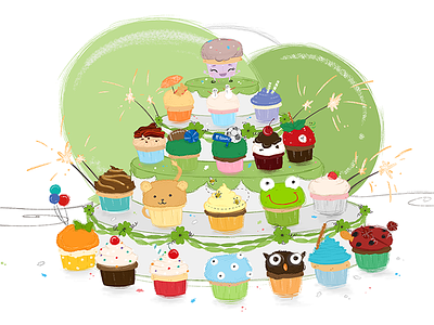 What a Cupcake Can Do childrens book cupcake illustration