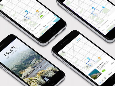 Escape - Travel App app branding interaction design interface ios mobile design product design sketch ui user experience user interface ux