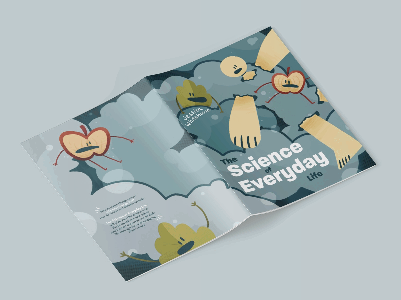 The Science of Everyday Life book colourful design designer illustration illustrator indesign layout procreate science