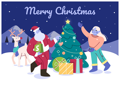 I wish you a Merry Christmas! 🎄 illustration