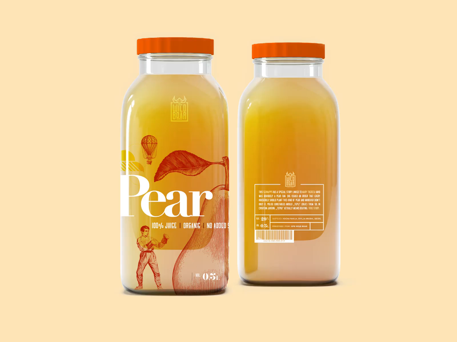 Wild Boar Juice Label Design by EuroART93 on Dribbble