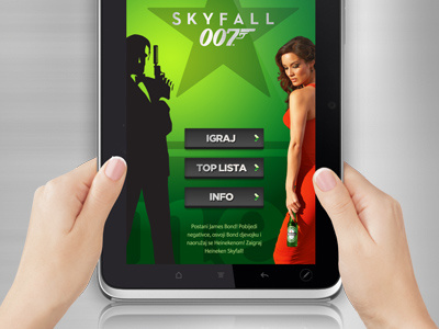 Heineken sky fall application beer design game promotion