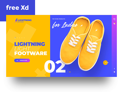 Freebie Time: Footware Shop FREE XD Template animation animations design development free freebie freebies freexd ui ux web design web shop webdesign webdeveloping webshop website website design