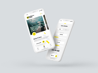 Raiffeisen Bank App application ui banking design fintech fintech app loan loan calculator mobile app design mobile apps mobile banking mobile design mobile ui pay payment payment app ui ux