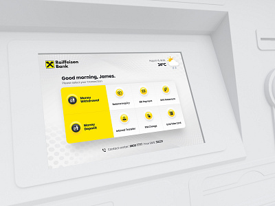 ATM UI atm bank banking dashboard design display ui