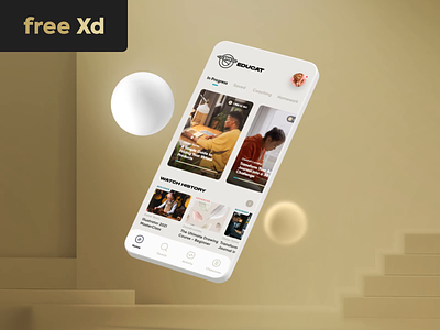 Free XD - educational app adobe xd animation app app design concept design education app free free education app free xd uxui