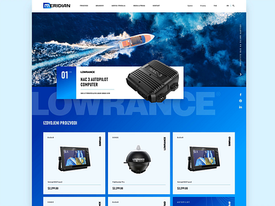Meridian Website digitalagency digitaltransofrmation nautical nauticalthemed ui ux uxui webdesign webdevelopment website