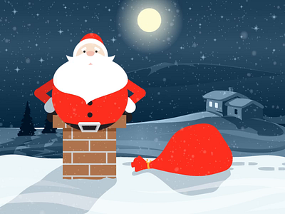 Chimney's Too Tight To Mention... animation christmas holiday season holidays merry christmas santa santa claus xmas